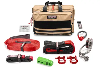 Factor 55 Factor 55 00475-08-Large Sawtooth Winch Accessory Kit (Green Hitchlink And Large Bag)