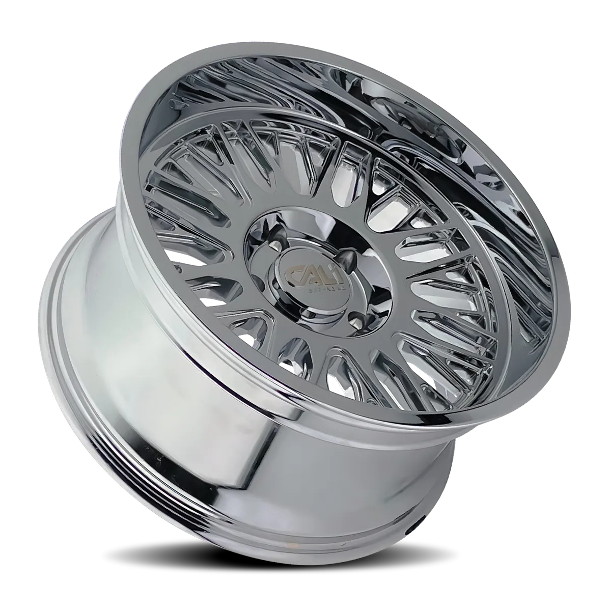Cast Aluminum Wheels Vertex 9116 CH 22x12 Chrome 8 On 165.1 Bolt Pattern -44 Offset Cali Offroad Wheels product image