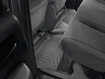 Weathertech 2007 + Toyota Tundra Double Cab Black Rear FloorLiner