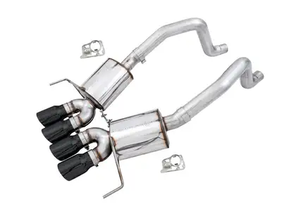 AWE Tuning Awe Touring Edition Axleback Exhaust For c7 Corvette Stingray / Z51 / Grand Sport / Z06 / Zr1 -- Diamond Black Tips (Includes Awe Afm Valve Simulators)