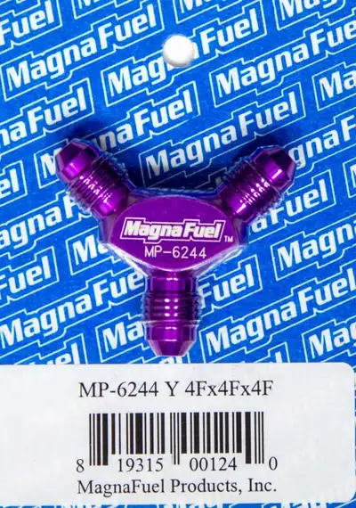Magnafuel Racing Fuel Systems Y-Fitting - 3 #4 Male