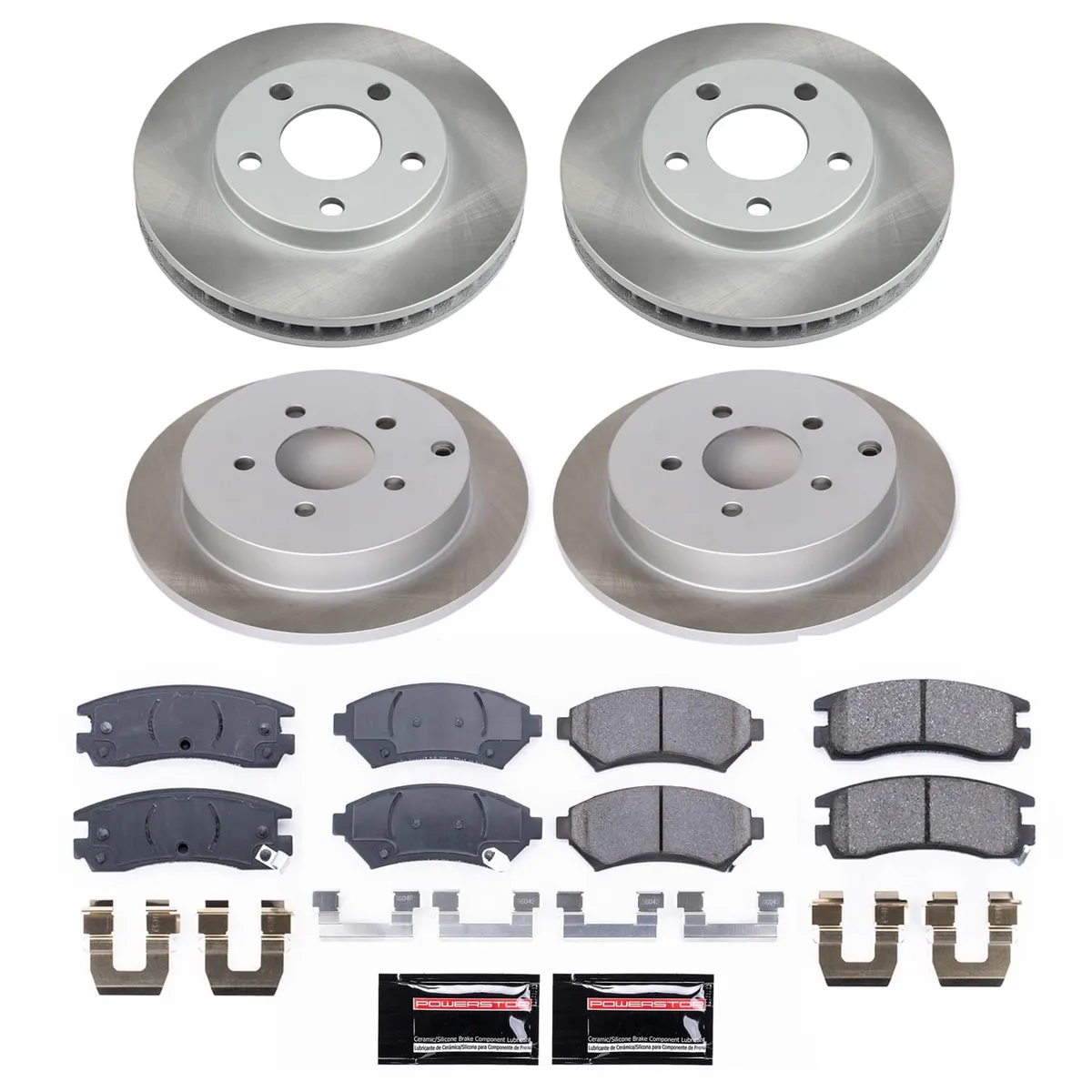 20022004 Oldsmobile Silhouette Front And Rear Semicoated Rotor Kit product image