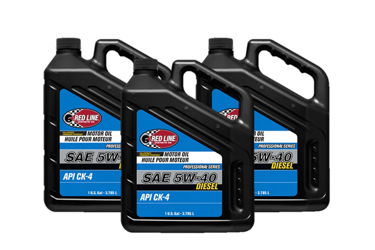 Red Line Oil Pro-Series 5w40 Oil Case 3 x 1 Gal. Bottle Diesel