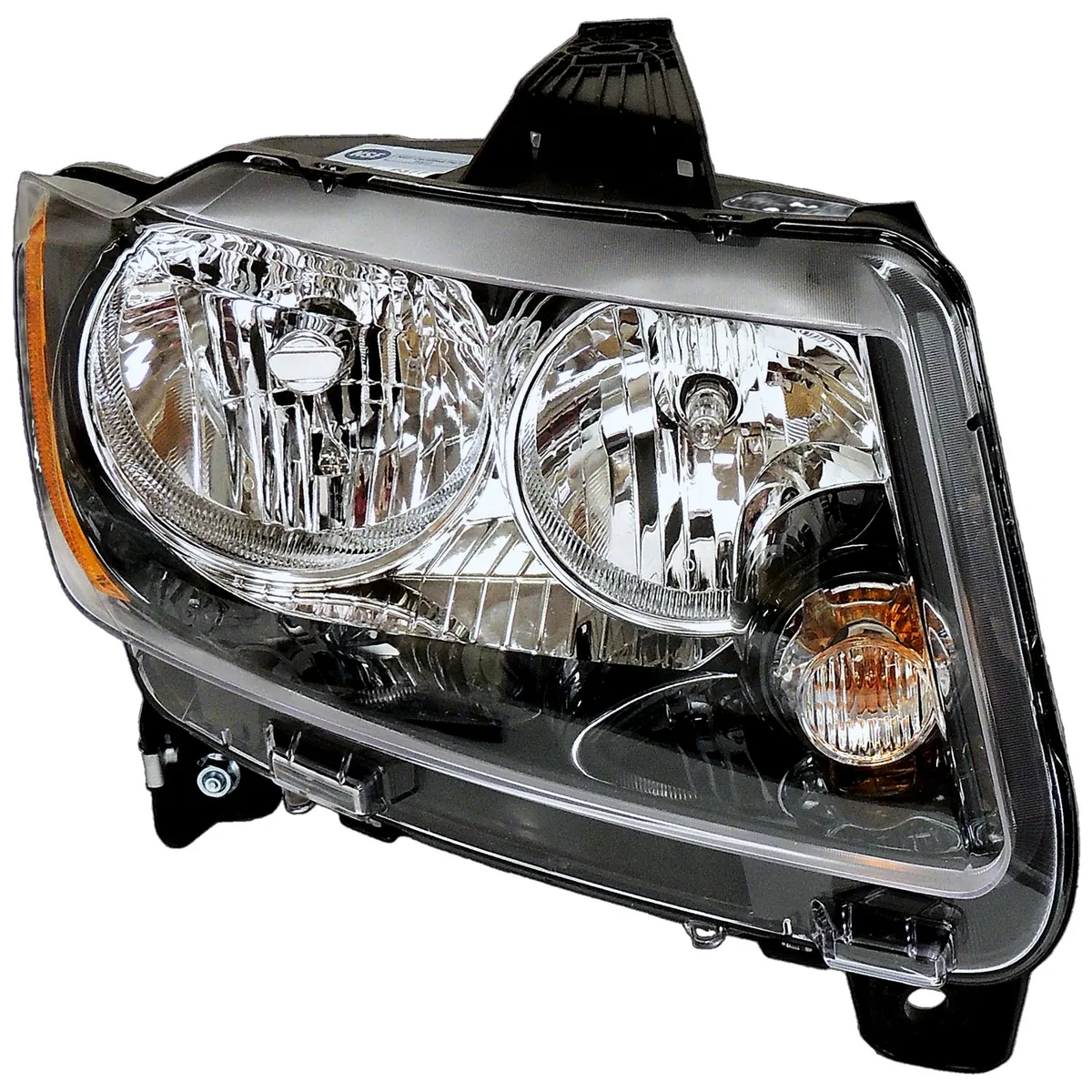 Blackamberclearchrome Headlight w/ Halogen Bulbs w/ Black Bezels;right Headlamp;includes Bulbs product image