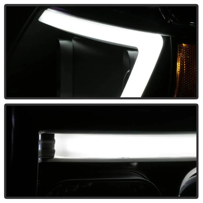( Spyder Signature ) Jeep Grand Cherokee 99-04 Version 2 Light Bar Projector Headlights - Black product image