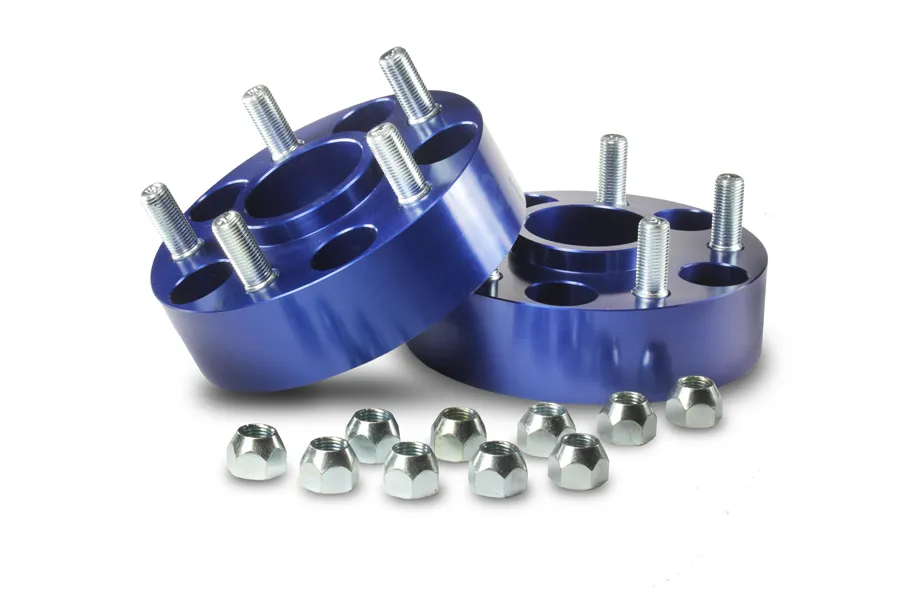 Spidertrax 20c Gladiator/18c Wrangler/11c Grand Cherokee 5 X 5in X 13/4in Thick Blue Wheel Spacers(Pair)