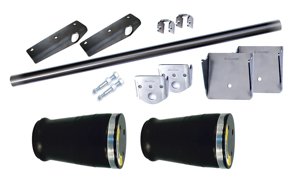 Rear Coolride Mounting Kit For 4 Link Universal Fitment 3000 Lb Cross Member Weld-On Upper And Lower Air Spring Brackets 5 Inch Diameter Tapered Sleeve Air Springs And Upper And Lower Shock Mounts Shocks Sold Separately Ridetech product image
