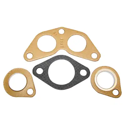 Crown Automotive Jeep Replacement 1952-1963 M38A1;1953-1968 CJ-3B;1955-1971 CJ-5;1955-1971 CJ-6;w/ 4-134 F-Head Engine; Exhaust Gasket Set;Includes Center Gasket Outer Gaskets and Downpipe Gasket