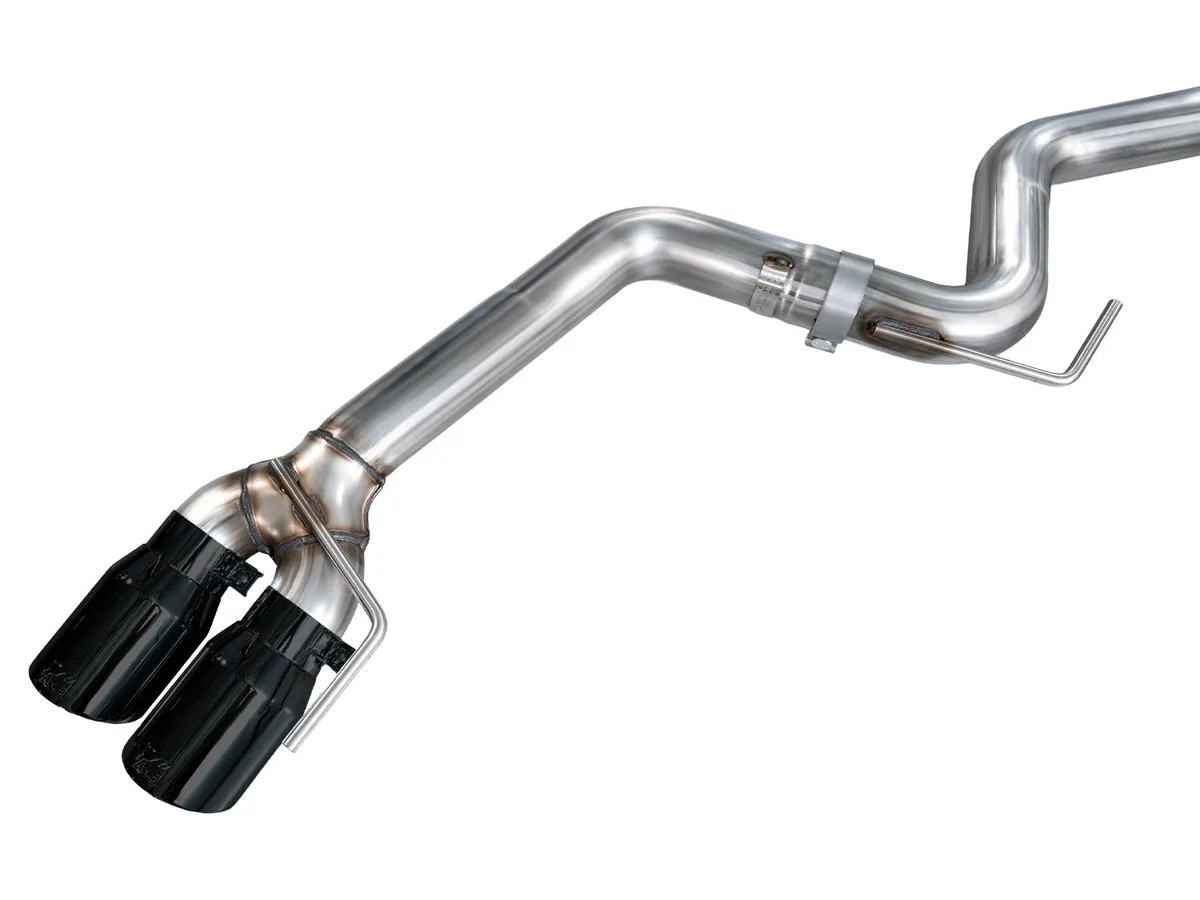 AWE Touring Edition Cat-back Exhaust for the '18-'23 S550 Mustang GT - Quad Chrome Silver Tips product image