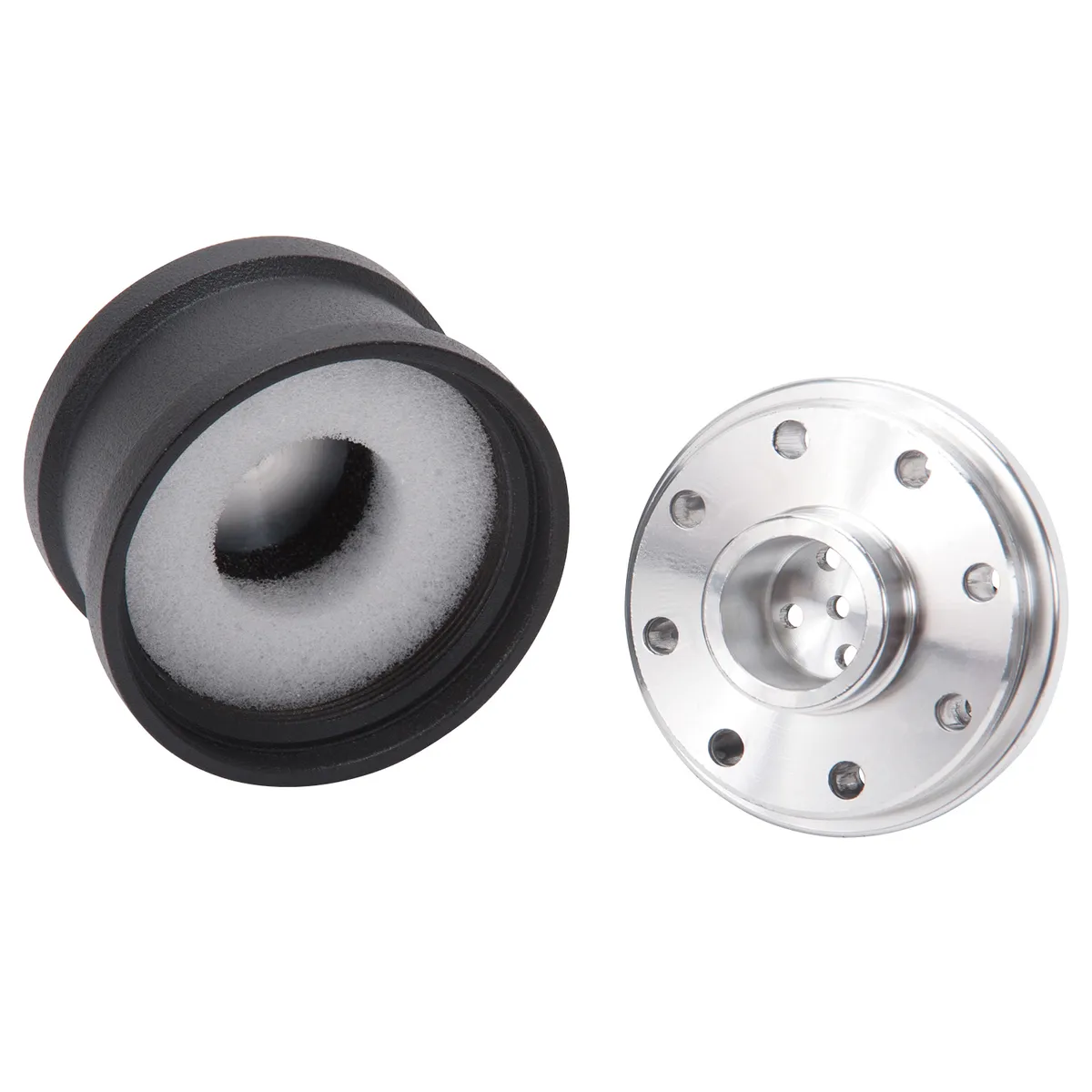 Edelbrock 42133 Push-in Round Billet Aluminum Breather - Black product image