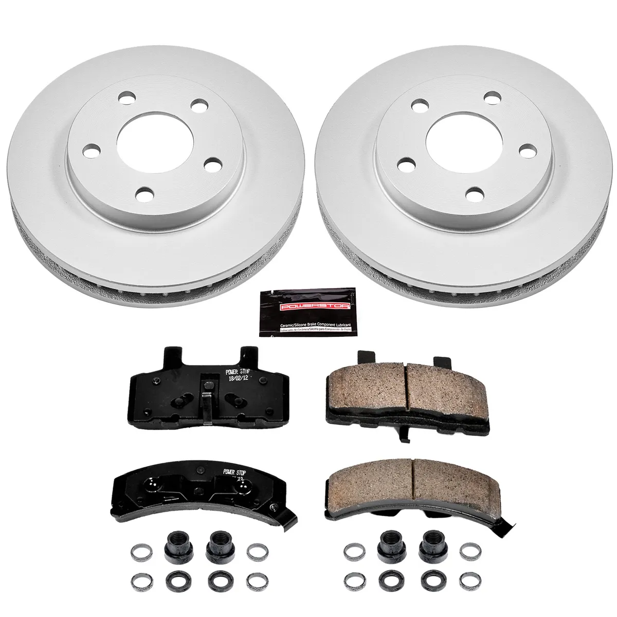 Z17 Geomet Coated Rotor Kit: Genuine Geomet Fully Coated Rotors; Ceramic Pads W/Hardware product image