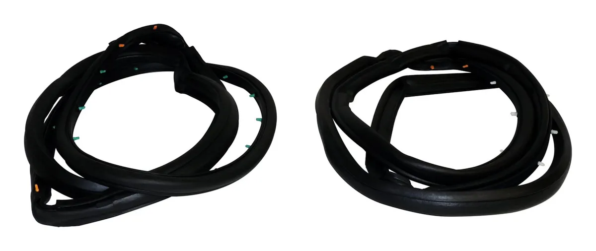 Crown Automotive Jeep Replacement Door Weatherstrip Kit; For Models w/ Full Steel Doors;