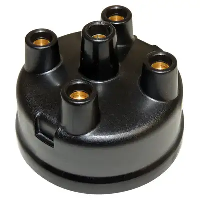 Crown Automotive Jeep Replacement Distributor Cap; Plastic; Copper; Black; For Models w/ Crown PN[923068 OR 923068E] Distributors;