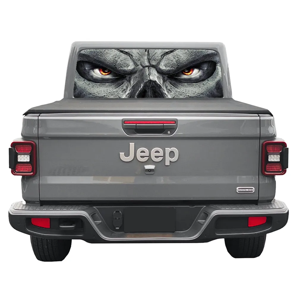 Skull Face Rear Window Decal product image