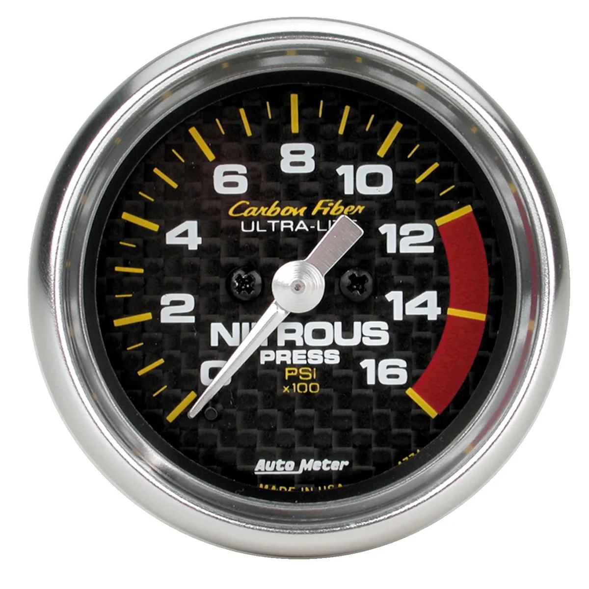 Gauge, Nitrous Pressure, 2 1/16", 1600psi, Digital Stepper Motor, Carbon Fiber product image
