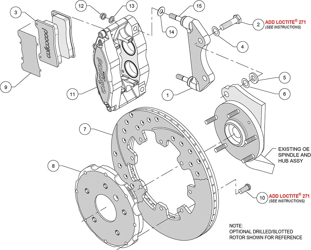 1999 - 2006 Audi, Volkswagen Dynapro Radial Big Brake Front Brake Kit (Hat) - 140-8276 product image