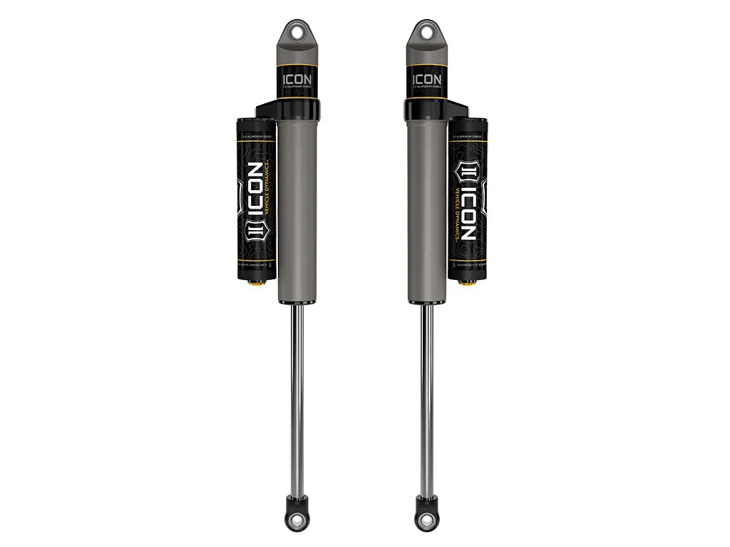 ICON Vehicle Dynamics ICON 2018-2023 Jeep Wrangler JL, 2.5" Lift, Rear, V.S. 2.5 Aluminum Series Shock Absorbers, Piggyback Reservoir, Pair