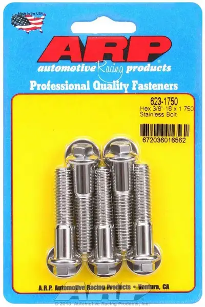 ARP Auto Racing S/S Bolt Kit - 6pt. (5) 3/8-16 x 1.750