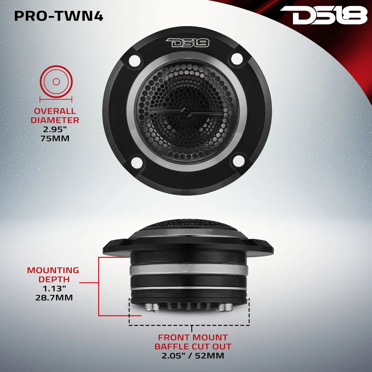 3” | High Compression | Neodymium | Hybrid Driver/ Tweeter | 140 Watts RMS | 1” Pen Vc | 4Î© product image