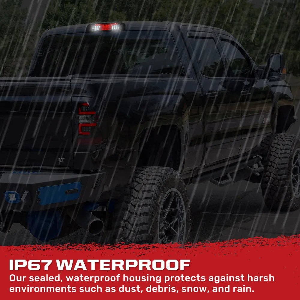 Gmc Sierra & Chevy Silverado 3rd Gen 14-19 2500/3500 Ultra High Power Scanning Red LED 3rd Brake Light w/ High Power Cree Xml White LED Cargo Lights - Smoked Lens product image