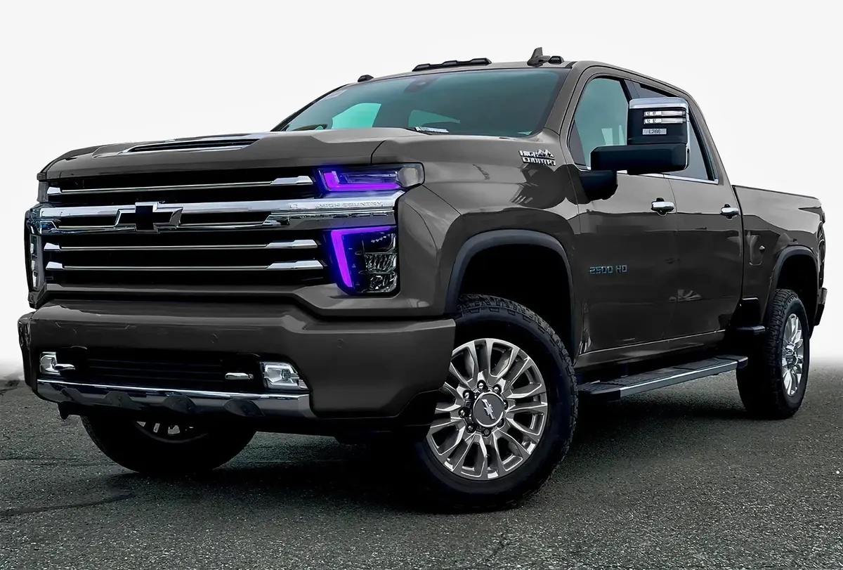 Oracle Lighting 2020-2021 Chevrolet Silverado HD 2500 3500 Colorshift Rgb+w Headlight DRL Upgrade Kit product image