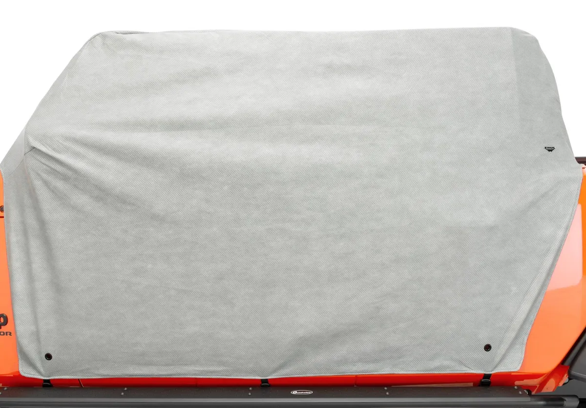 5 Layer Full Door Cab Cover 07-18 Jeep JK Wrangler 4Dr Gray MasterTop product image