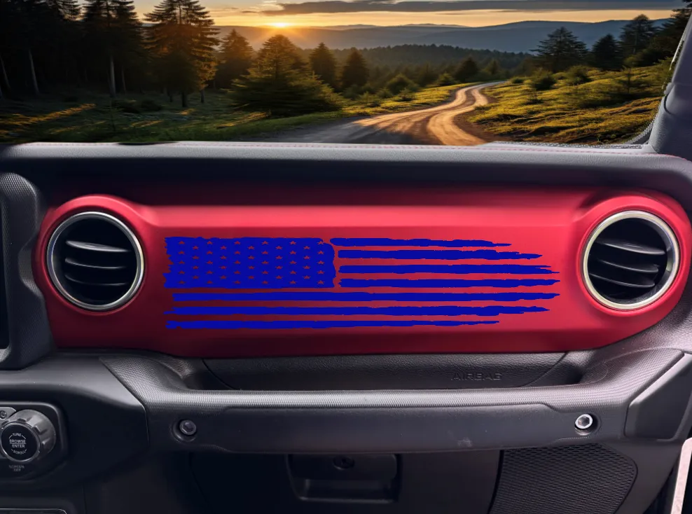 American Flag Dashboard Decal product image
