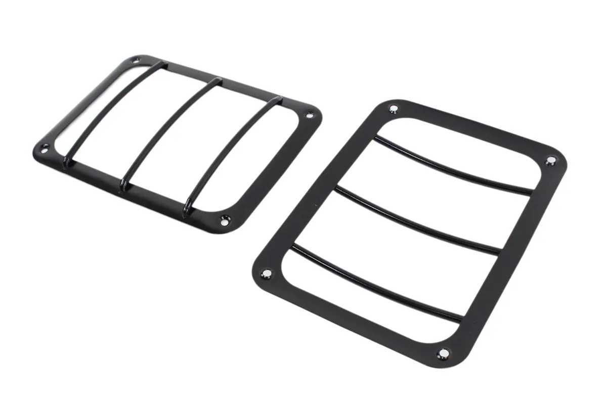 Jeep JK Taillight Guard Pair 07-18 Wrangler JK Powdercoat Black Kentrol product image