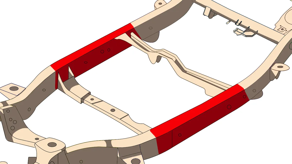 Center Frame Repair Kit For 03-09 Toyota 4Runner Passenger Side Rust Buster Frameworks product image