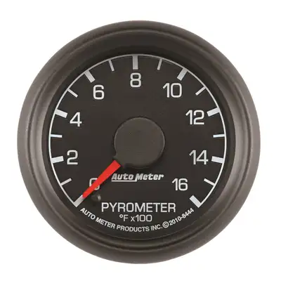 AutoMeter Gauge, Pyrometer (EGT), 2 1/16", 1600?F, Stepper Motor, Ford Factory Match