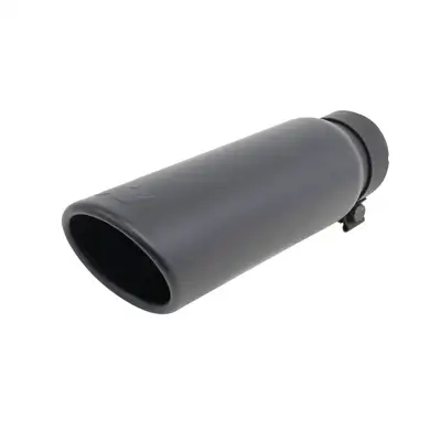 Go Rhino Go Rhino GRT3414B - Black Powder Coated Stainless Steel Exhaust Tip - Textured Black