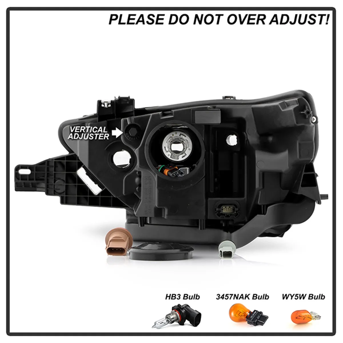 1416 Grand Cherokee LED Light Bar Projector Headlights Left And Right Black product image