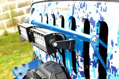 Steinjager Steinjäger Exterior Accessories Wrangler JK 2007-2018 Light Mounts Grill Brackets Playboy Blue