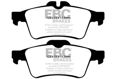 EBC Brakes Bluestuff NDX Full Race Brake Pads; FMSI Pad No. D1095; Solid; 271mm Dia.; 40.7mm Height; 11mm Thick; 63.5mm Center Hole Dia.; Pad Dimensions: 123 x 53 x 15.5mm;