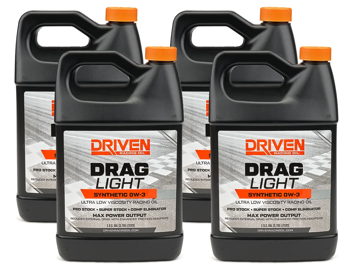 Driven Racing Oil Drag Light 0W3 Motor Oil 1 Gallon