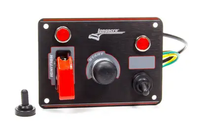 Longacre Ignition Panel Black w/ 1 Acc. and Pilot Light
