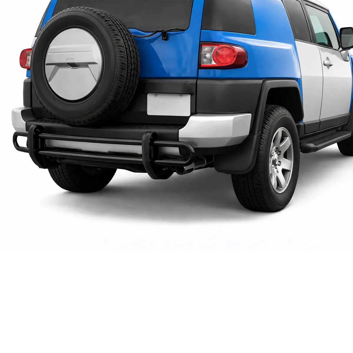 0714 fj Cruiser Rear Bumper Guard Double Tube Black product image