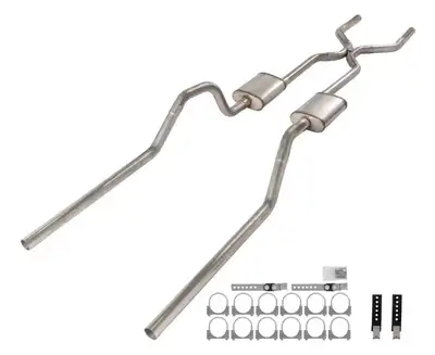 Pypes Performance exhaust 1965-70 Chevy Impala H-Pipe Crossmember Back Exhaust 409 SS Rear Exit Street Pro Mufflers Pypes Performance Exhaust