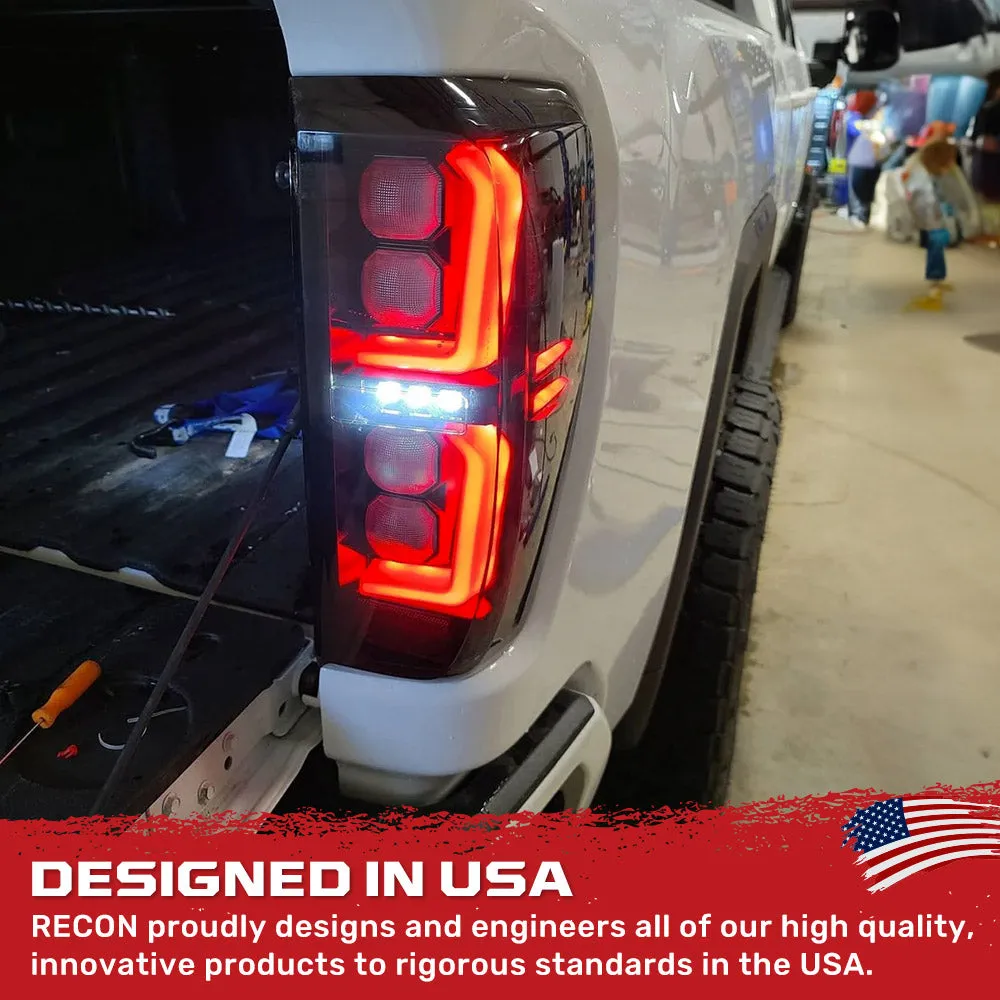 Gmc Sierra 19-20 1500 And 20-21 25003500 Only Fits Single Wheel Body Style Trucks With Factory OEM LED Tail Lights Oled Tail Lights - Smoked Lens product image