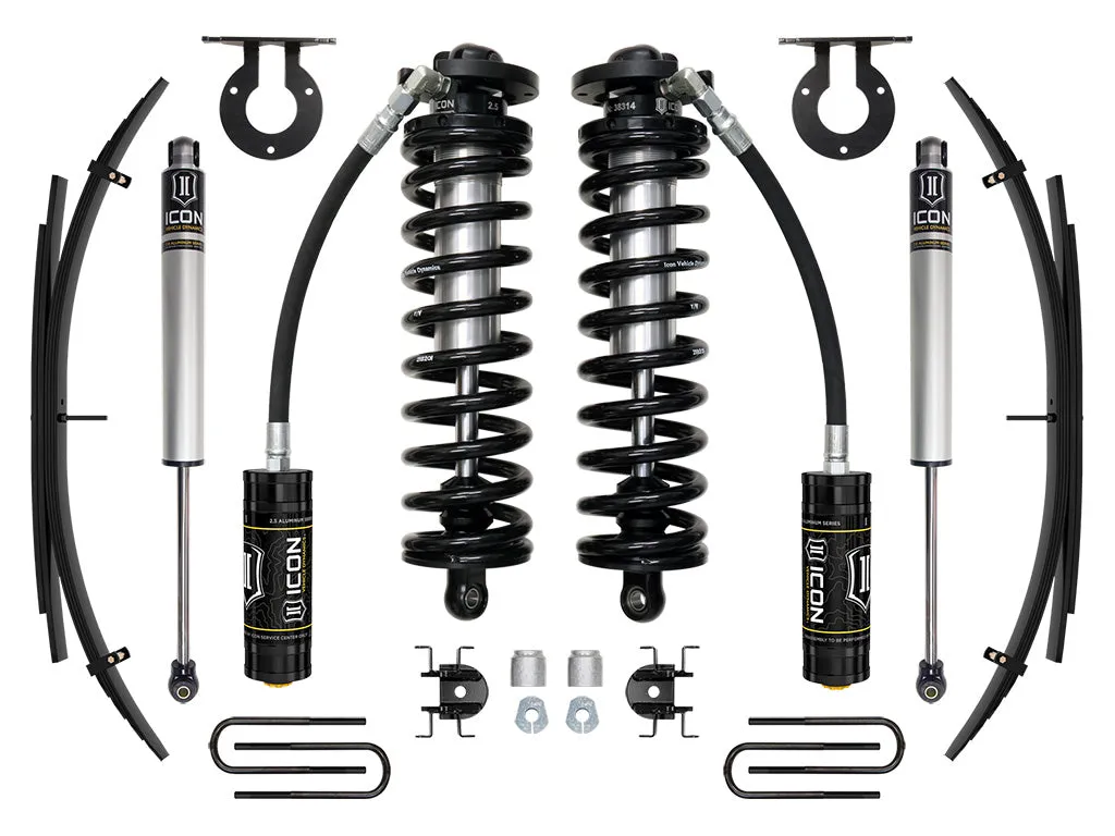 ICON 11-16 Ford F250/F350, 2.5-3" Lift, Stage 1 Coilover System w/ Leaf Springs product image