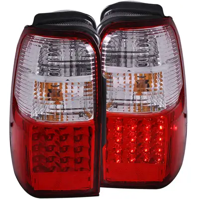 ANZO USA Toyota 4runner 01-02 LED Tail Lights Chrome Red/Clear Lens