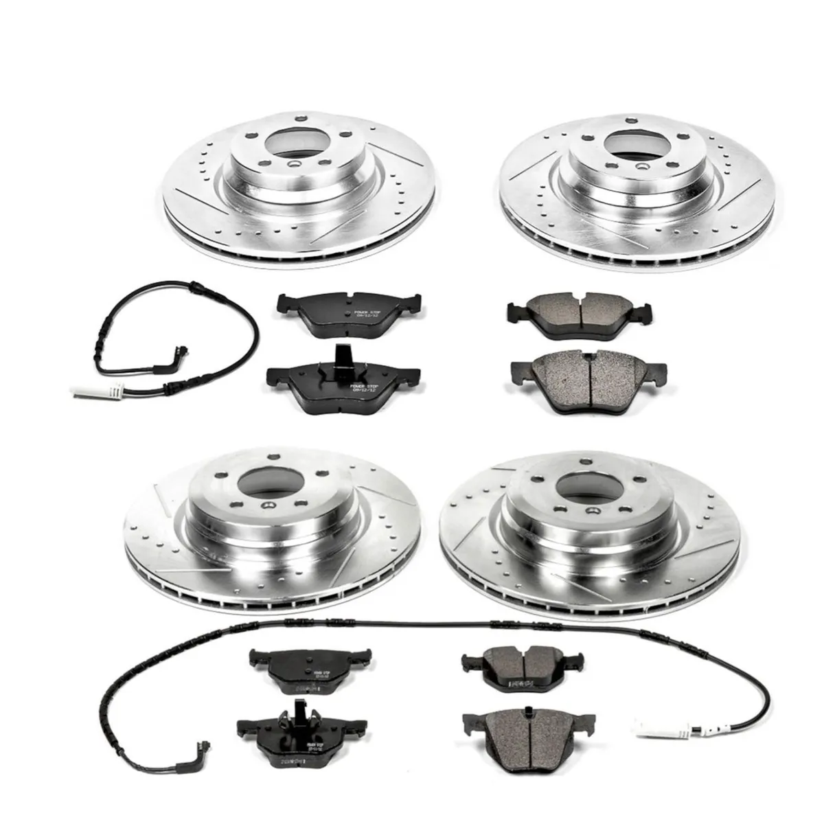 Z23 Evolution Sport Upgrade Kit: Drilled/Slotted Rotors; Carbon-Fiber Ceramic Pads W/Hardware; Pad Sensors product image