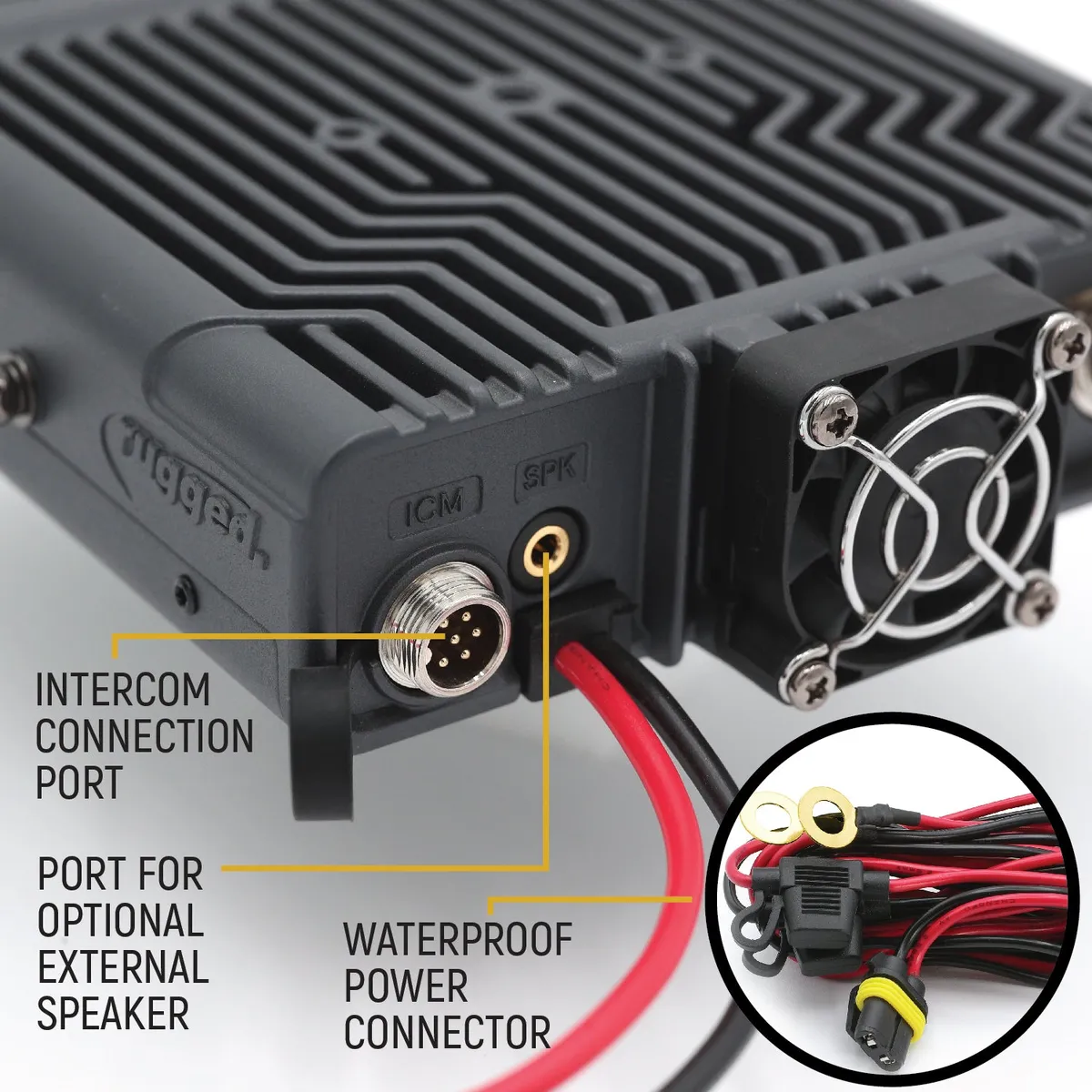 Radio Kit Plus - Rambler G4 High Power GMRS Mobile Radio Kit with External Speaker product image