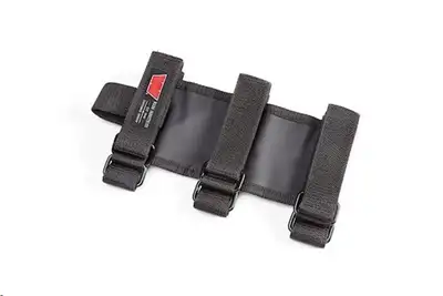 Warn WARN - This Standard Roll Bar Fire Extinguisher Holder holds 1 to 5 pound fire extinguishers. It easily mounts to a roll bar using three Velcro straps. Made
