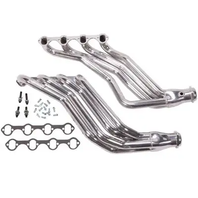 BBK Performance Ford Mustang 351 Swap 1-3/4 Long Tube Exhaust Headers Polished Silver Ceramic 86-93