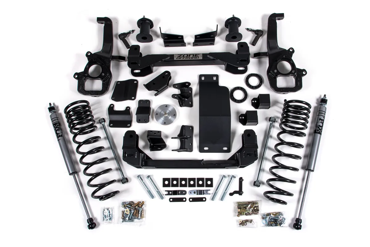Zone Offroad 19-23 RAM 1500 4WD 4 Inch Front 3 Inch Rear Lift Kit FOX Shocks Zone Offroad