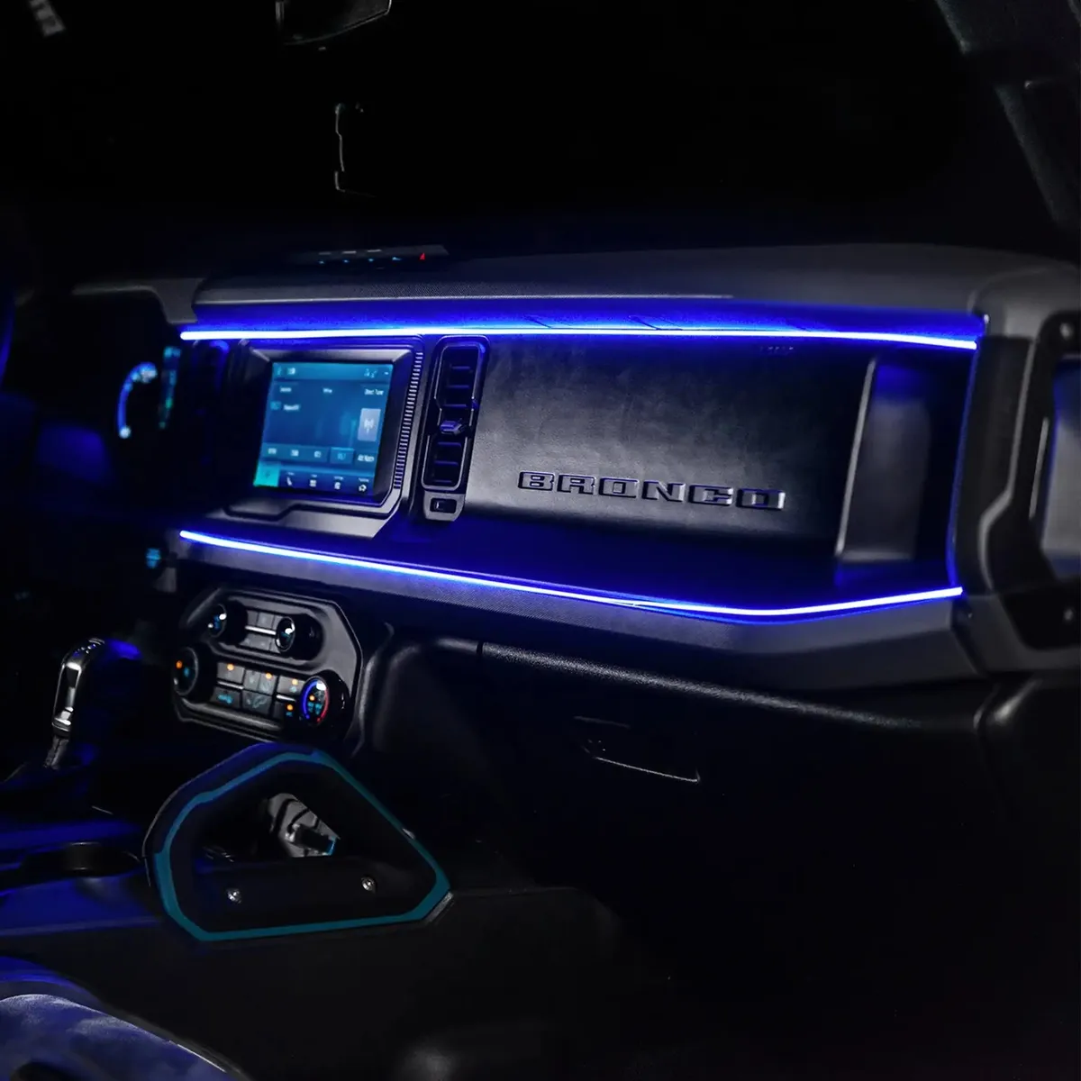 2021-2025 Ford Bronco Dynamic ColorSHIFT LED Dash Kit - USB Plug & Play Interior Lighting product image