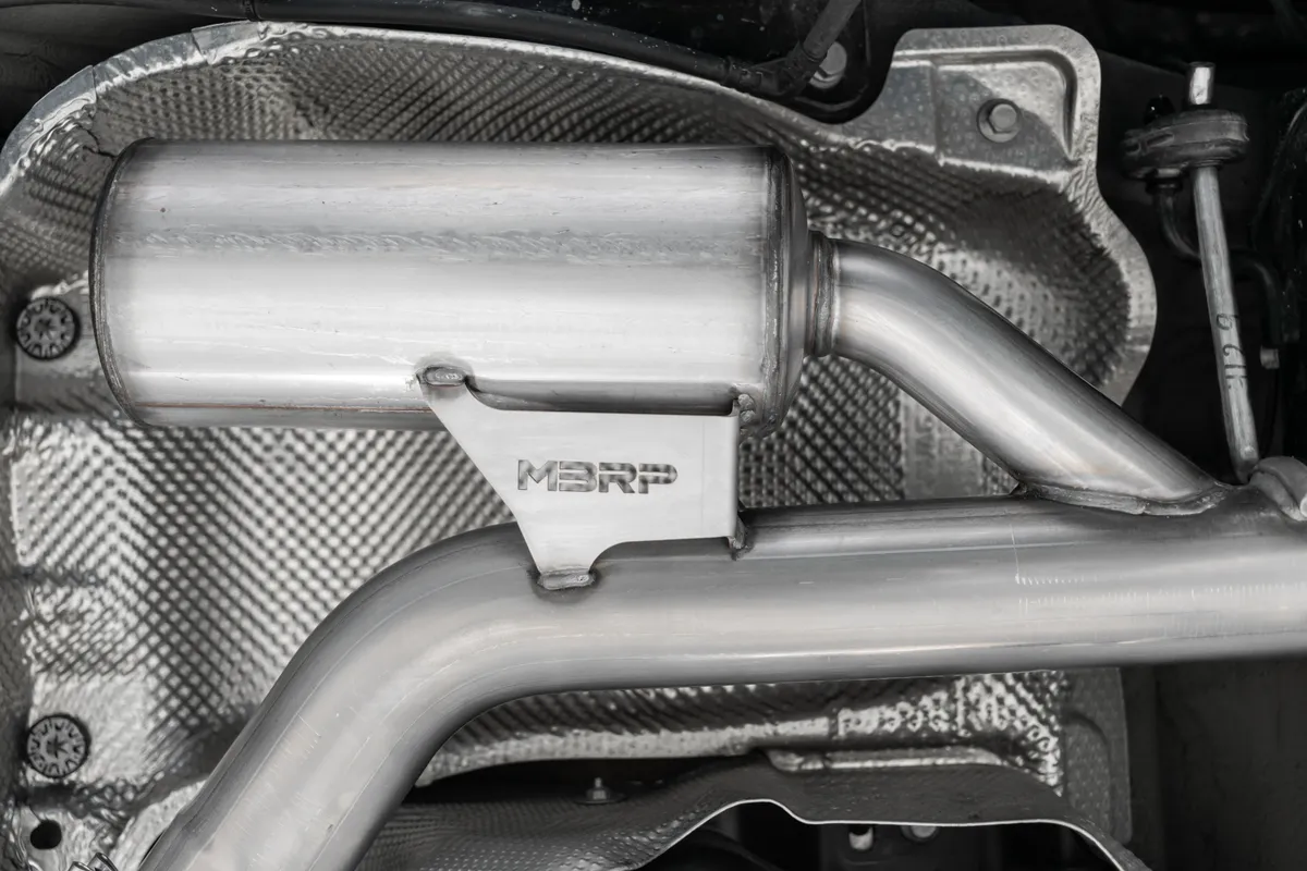 2019-2021 VW Jetta GLI Armor Pro Series 3 Inch Cat Back Dual Rear Exit T304 Stainless Steel with Carbon Fiber Tips Exhaust System MBRP product image