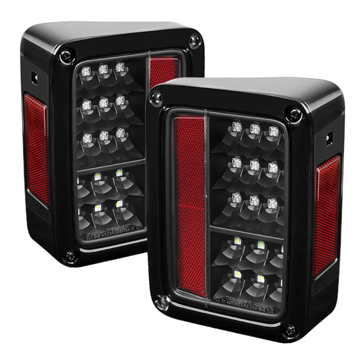 Spyder Jeep Wrangler JK JKU 07-18 LED Tail Lights - Black product image