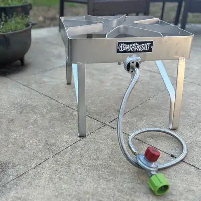 Bayou Classic 16-in Stainless Outdoor Patio Stove